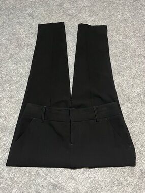 Alice + Olivia Black Tailored Trousers with Stitched Detail
